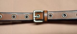 Cintura donna in vero cuoio colore marrone