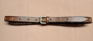 Cintura donna in vero cuoio colore marrone