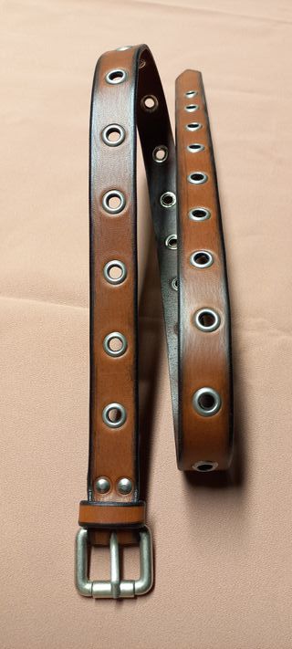 Cintura donna in vero cuoio colore marrone