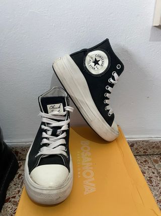 Converse Chuck Taylor Plataforma Negras