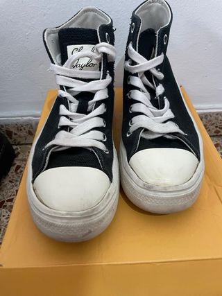 Converse Chuck Taylor Plataforma Negras