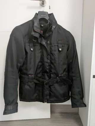 Chaqueta Moto Mujer Negra