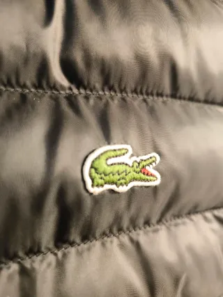 Chaleco acolchado Lacoste negro