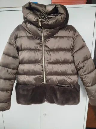 Piumino bambina con pelliccia