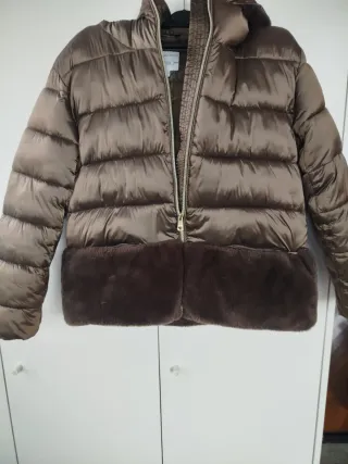 Piumino bambina con pelliccia