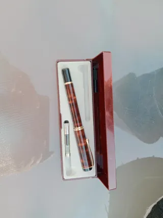 Pluma estilográfica con estuche