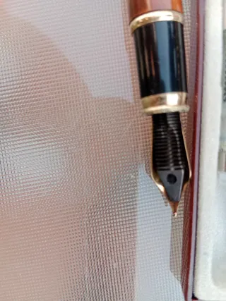 Pluma estilográfica con estuche