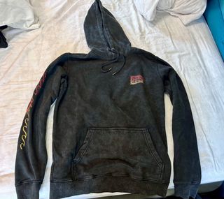 Sudadera Rusty Negra Desgastada