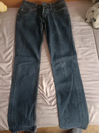 Pantalones Vaqueros Hollister Azules