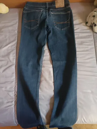 Pantalones Vaqueros Hollister Azules