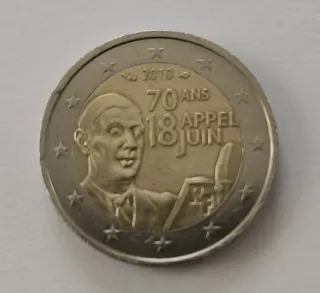 Moneda 2€ Conmemorativa 2010 de Francia .