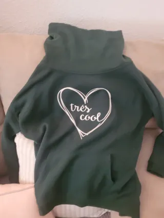 Sudadera verde mujer très cool