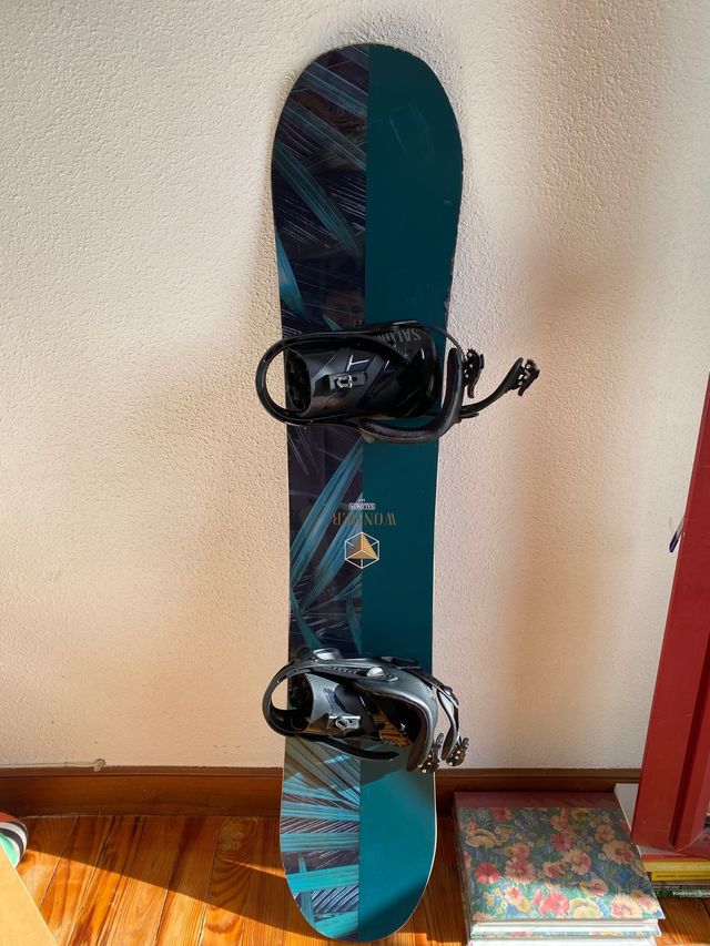 Tabla snow con fijaciones