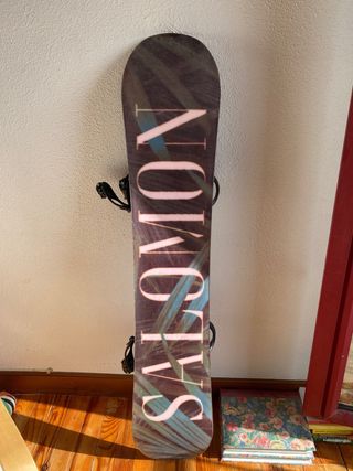 Tabla snow con fijaciones