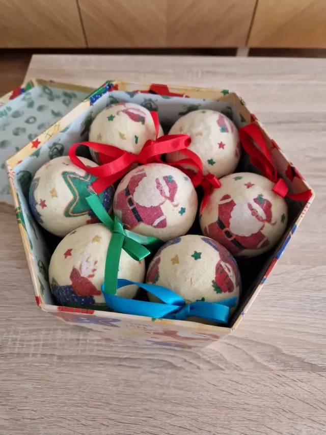 14 Bolas Navidad Papá Noel Infantil