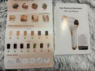 Depiladora IPL LED Blanco y Dorado