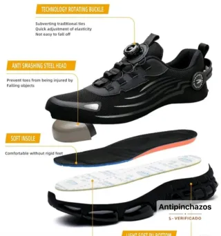 Zapatos de seguridad negros