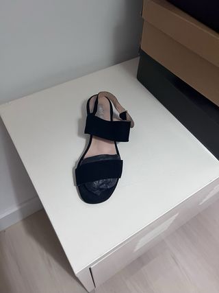 Sandalias ante negro cómodas