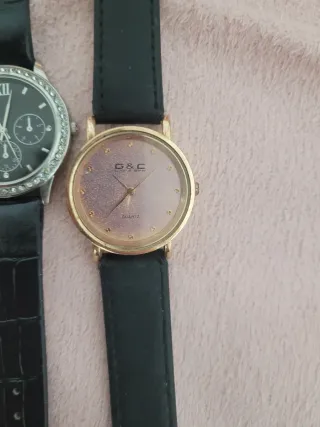 Pack 2 Relojes Mujer Negro y Dorado