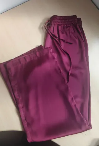 Pantalón palazzo granate