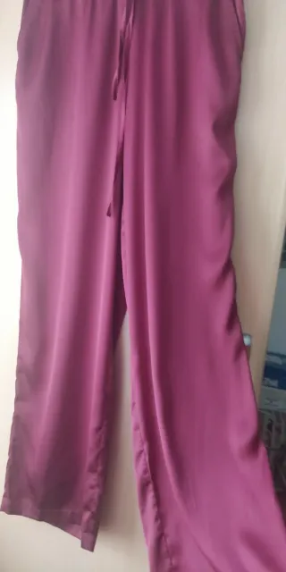 Pantalón palazzo granate