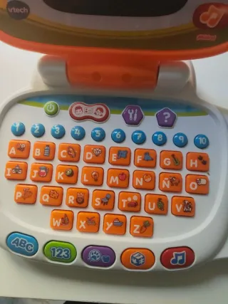 Ordenador VTech Infantil Naranja y Blanco