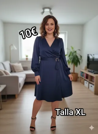 Vestido azul fiesta talla XL