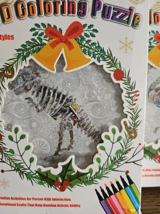 Pack 3 Puzzles 3D Animales para Colorear