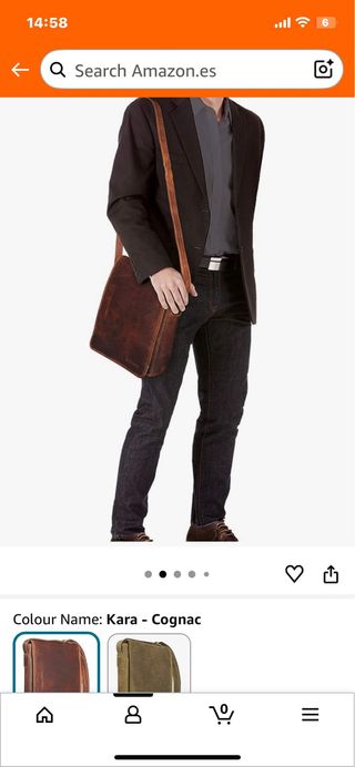 STILORD Joris Bolso Bandolera Piel Mediano