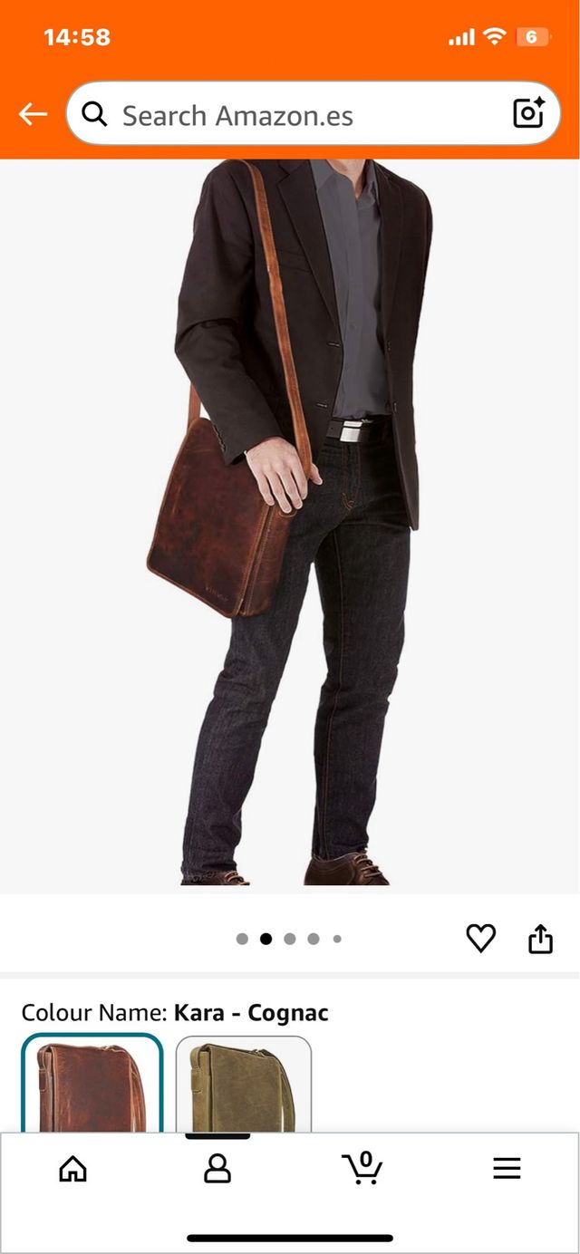 STILORD Joris Borsa a tracolla in pelle media per tablet da 10,1 pollici