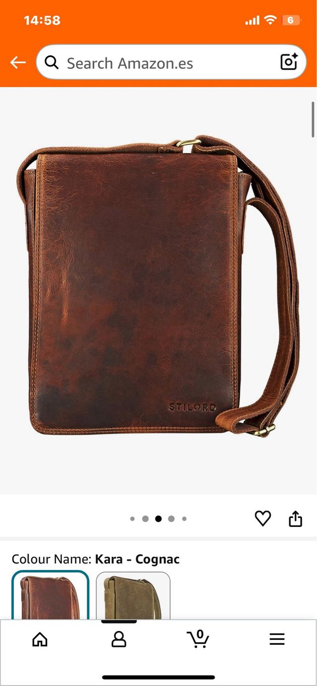 STILORD Joris Borsa a tracolla in pelle media per tablet da 10,1 pollici