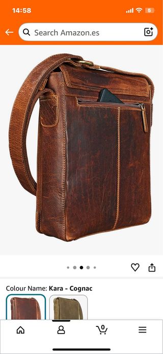 STILORD Joris Bolso Bandolera Piel Mediano