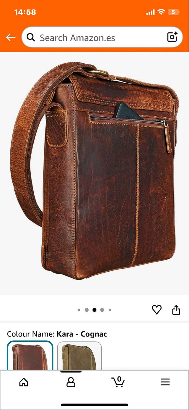 STILORD Joris Borsa a tracolla in pelle media per tablet da 10,1 pollici