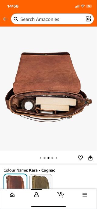 STILORD Joris Bolso Bandolera Piel Mediano