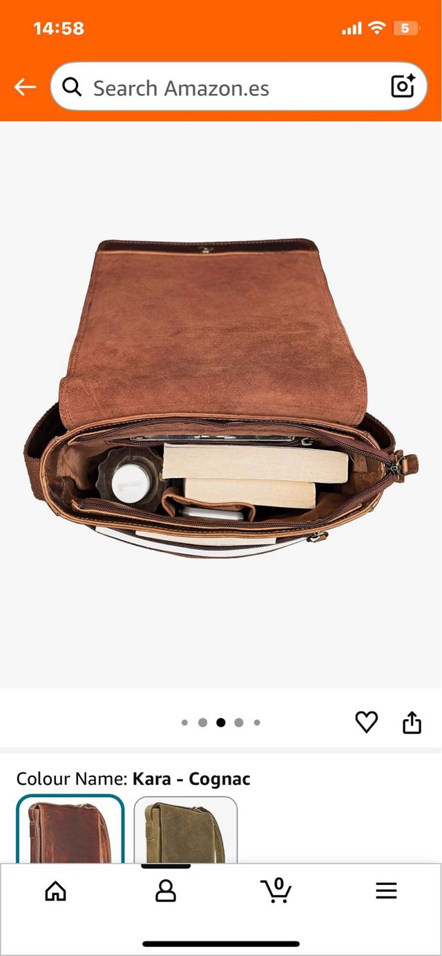 STILORD Joris Borsa a tracolla in pelle media per tablet da 10,1 pollici