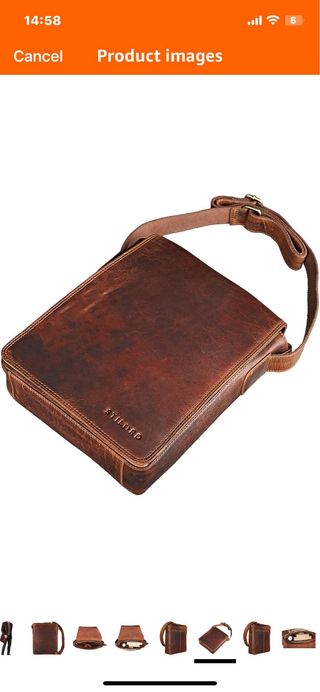 STILORD Joris Bolso Bandolera Piel Mediano