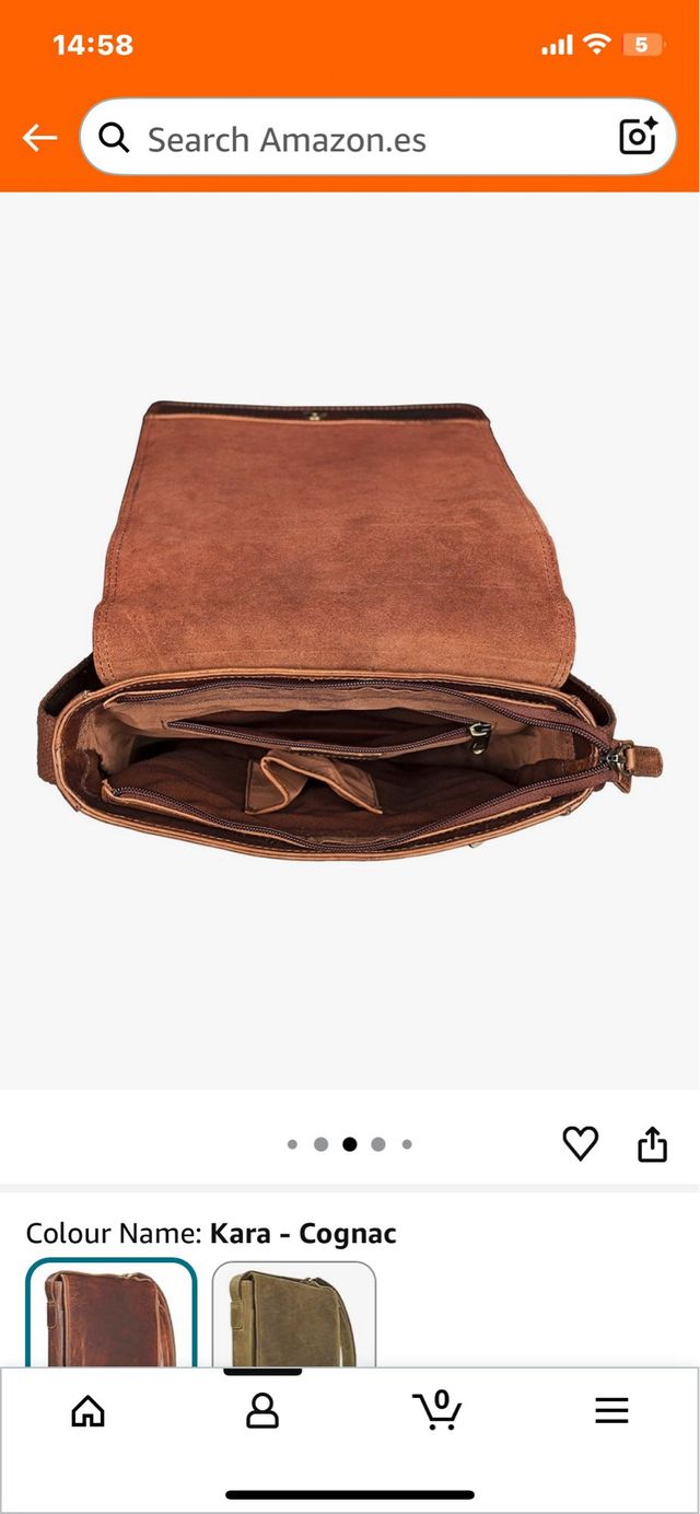 STILORD Joris Borsa a tracolla in pelle media per tablet da 10,1 pollici