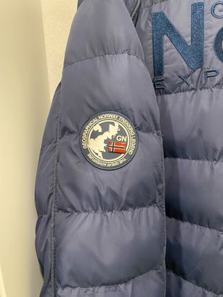 Chaqueta Geographical Norway Azul Plumas