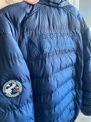 Chaqueta Geographical Norway Azul Plumas