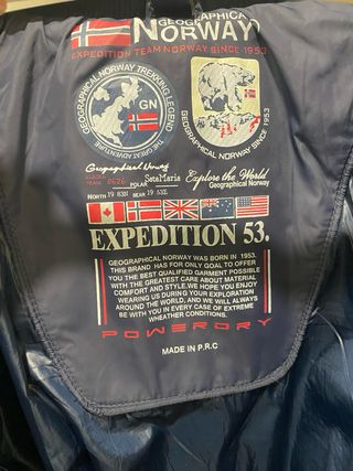Chaqueta Geographical Norway Azul Plumas