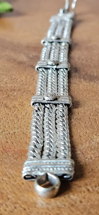 Bracciale in argento a tre fili