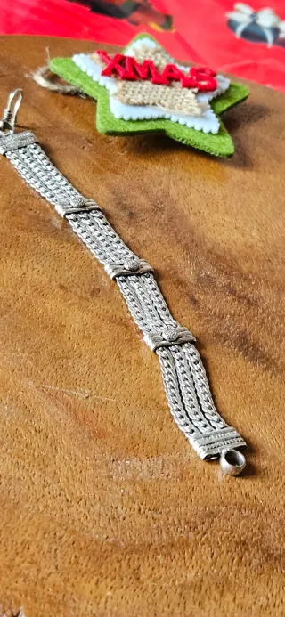 Bracciale in argento a tre fili