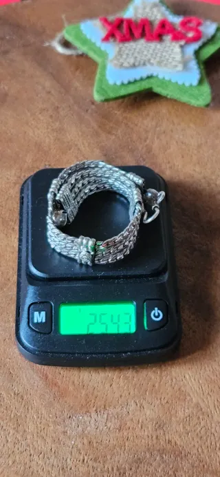 Bracciale in argento a tre fili