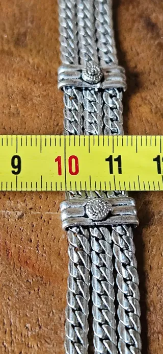 Bracciale in argento a tre fili