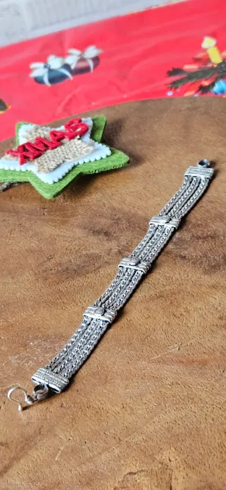 Bracciale in argento a tre fili