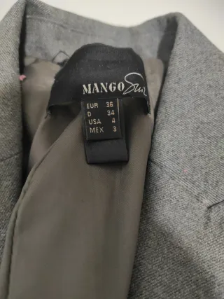 Americana gris Mango