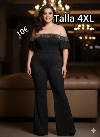 Mono fiesta lentejuelas Talla 4XL