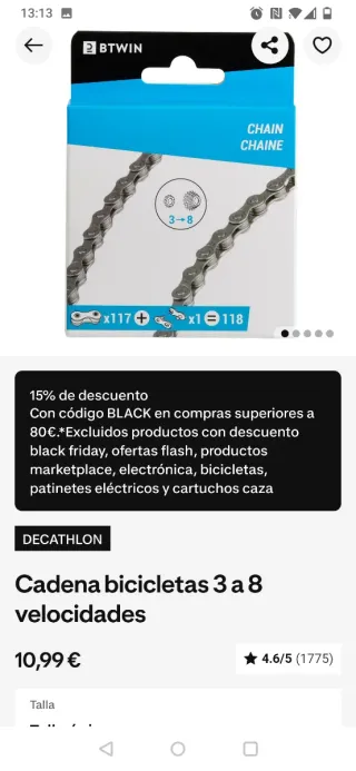 Accesorios Bici MTB: Cables, cadena, pedales....