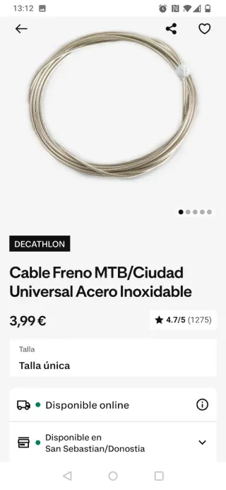 Accesorios Bici MTB: Cables, cadena, pedales....