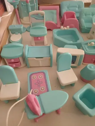 Muebles Casa Muñecas tipo Pinypon